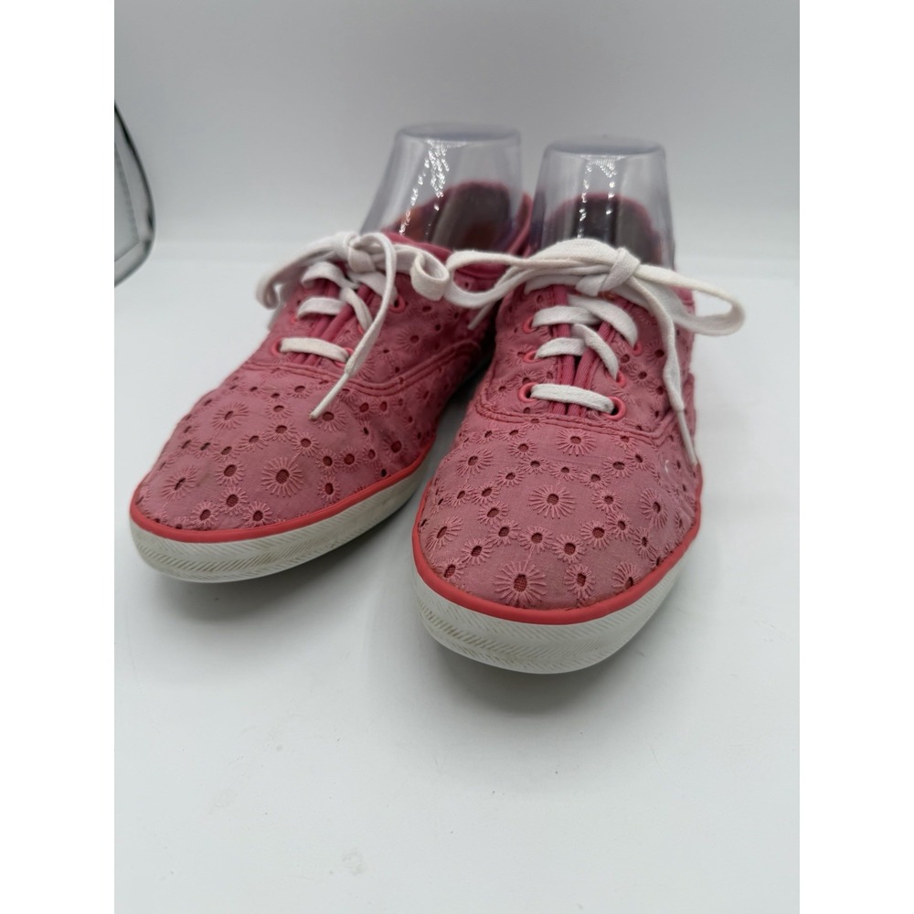 KEDS Champion Women's Pink Eyelet Low Top Lace Up Sneakers Size 8.5